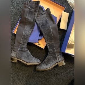 Stuart Weitzman 5050city Over the knee boots. Nice blue suede